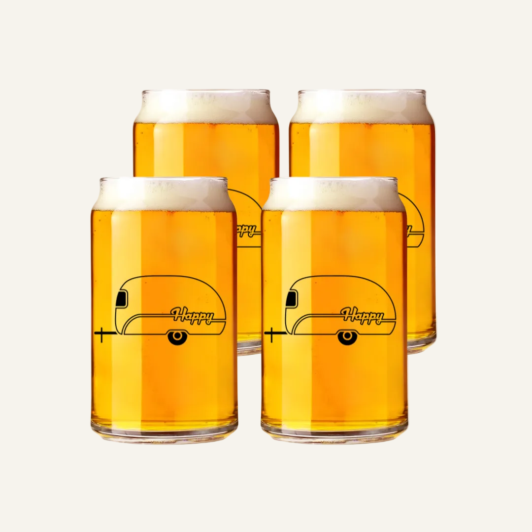 4-pack camper can glasses