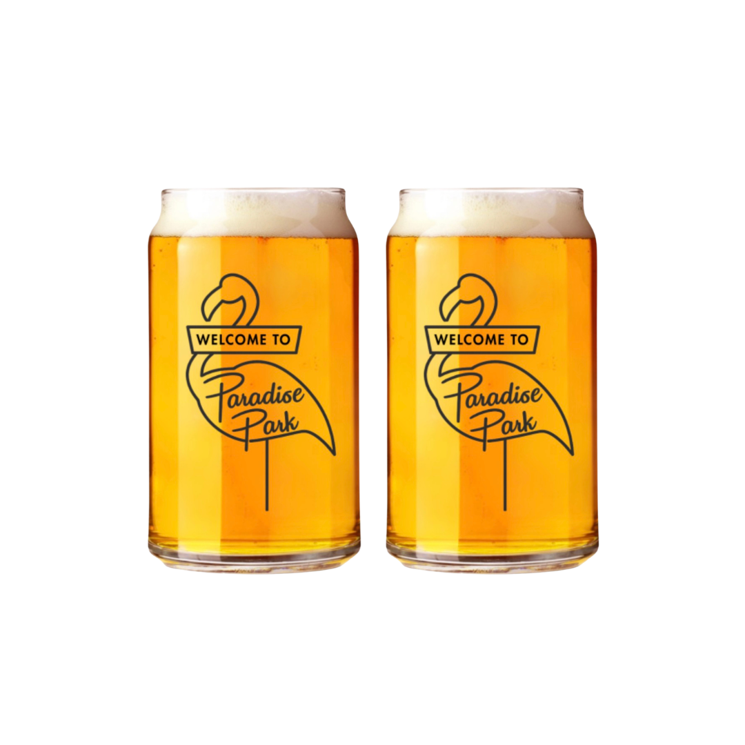2-pack paradise park can glasses