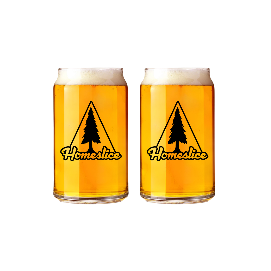 2-pack homeslice can glasses