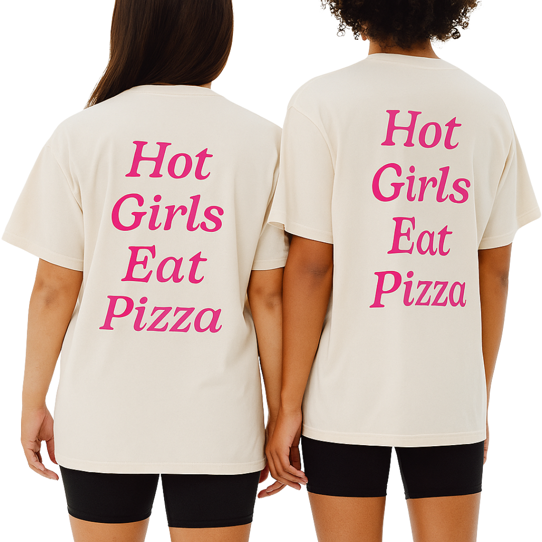 hot girls eat pizza tee