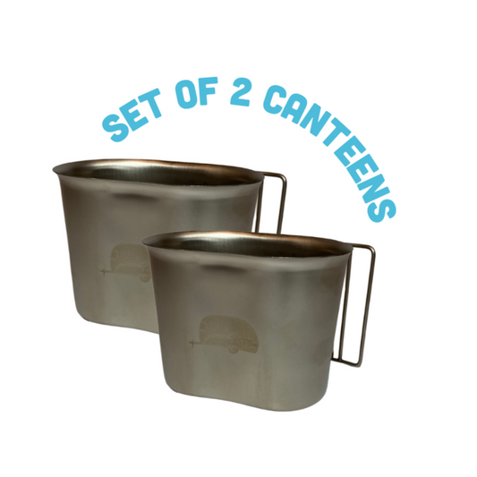 happy camper canteen - set of 2