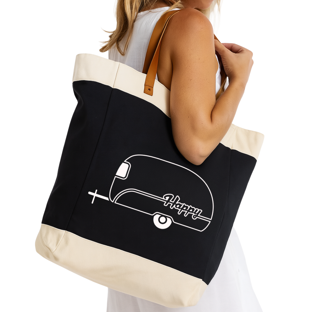happy camper tote