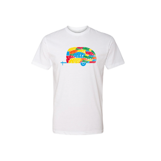 colorful camper t-shirt