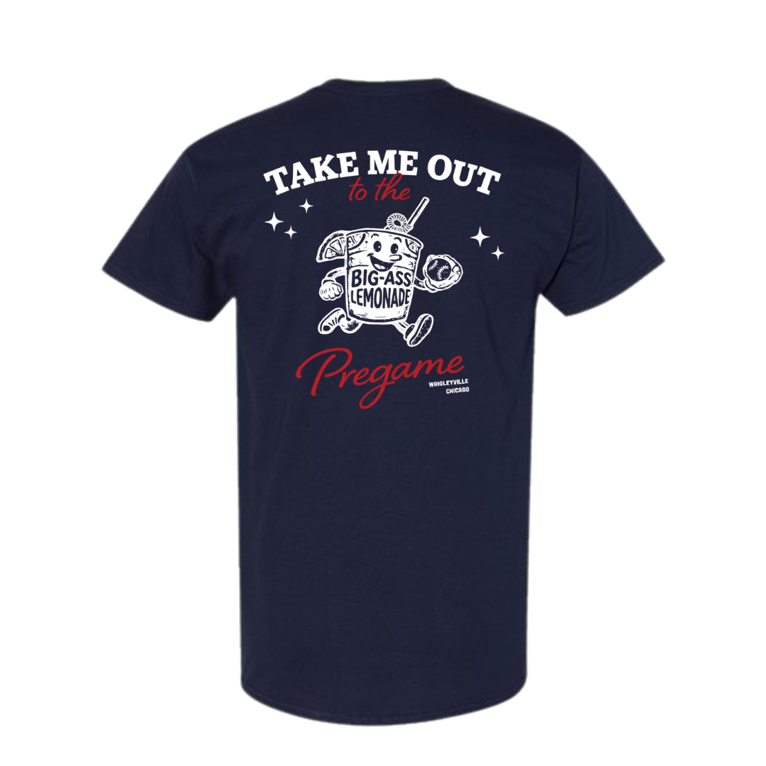 navy baseball tee