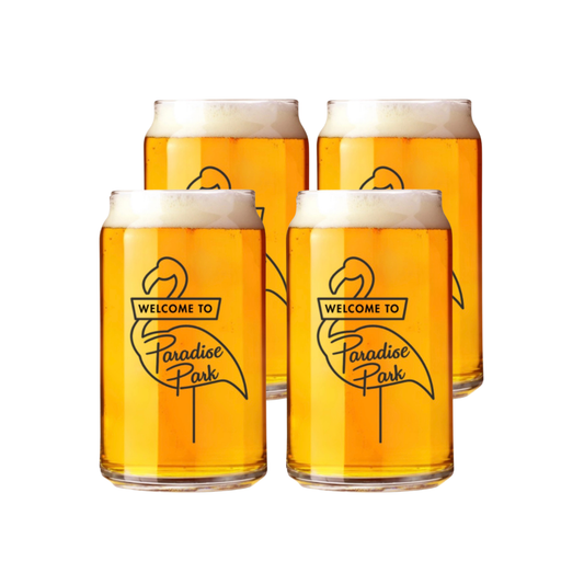 4-pack paradise park can glasses