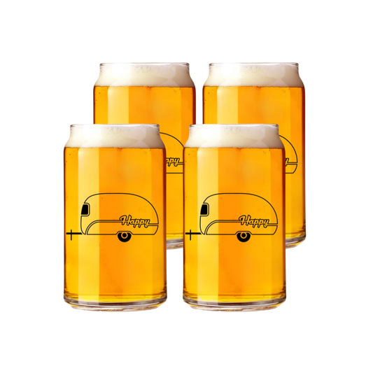 4-pack camper can glasses