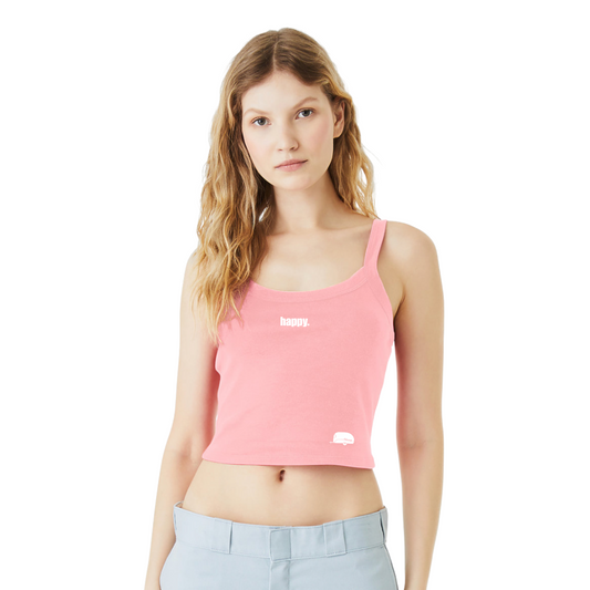 pink happy tank