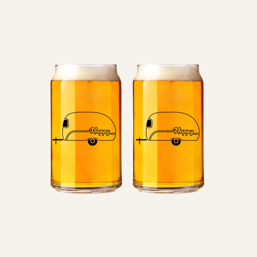 2-pack camper can glasses