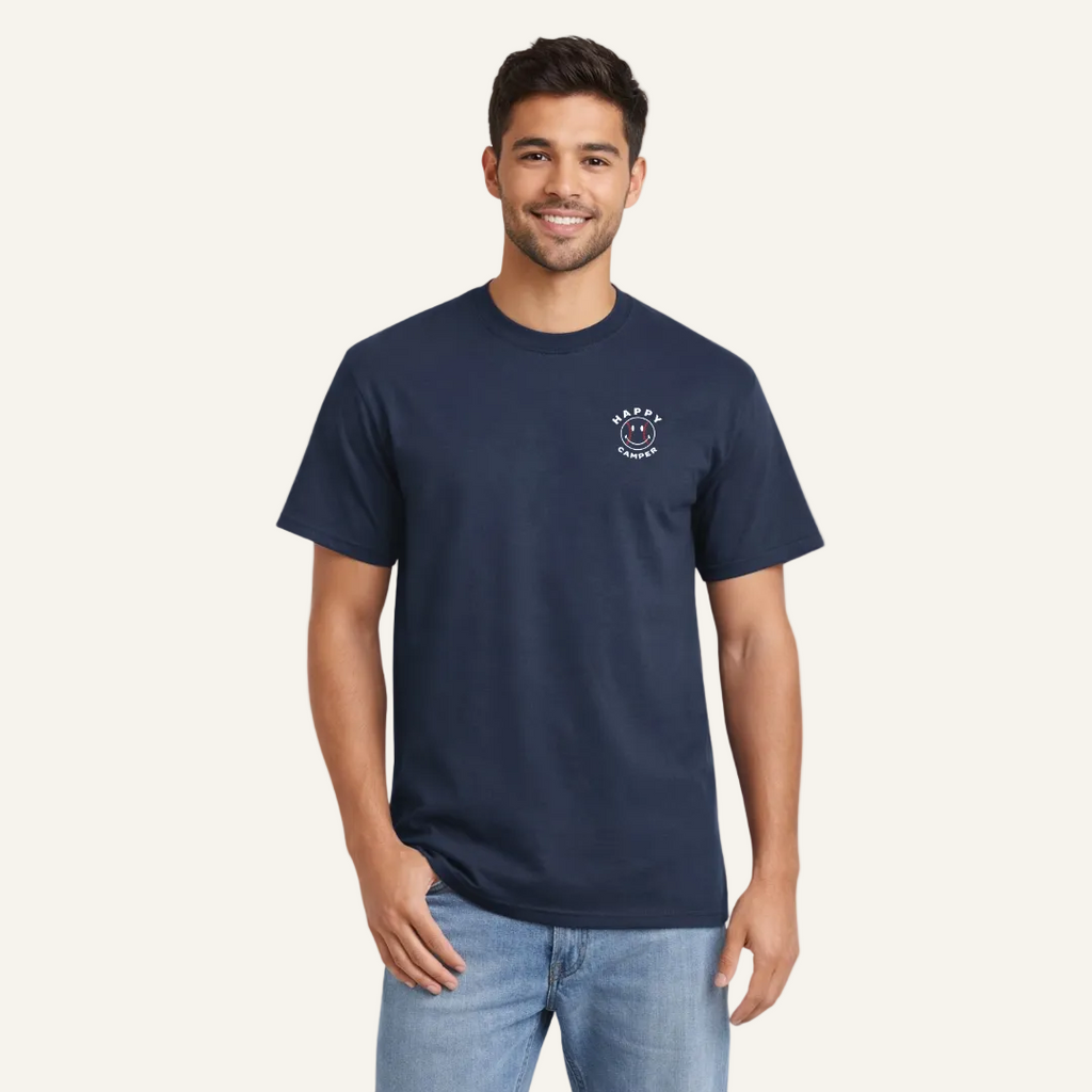 navy baseball tee