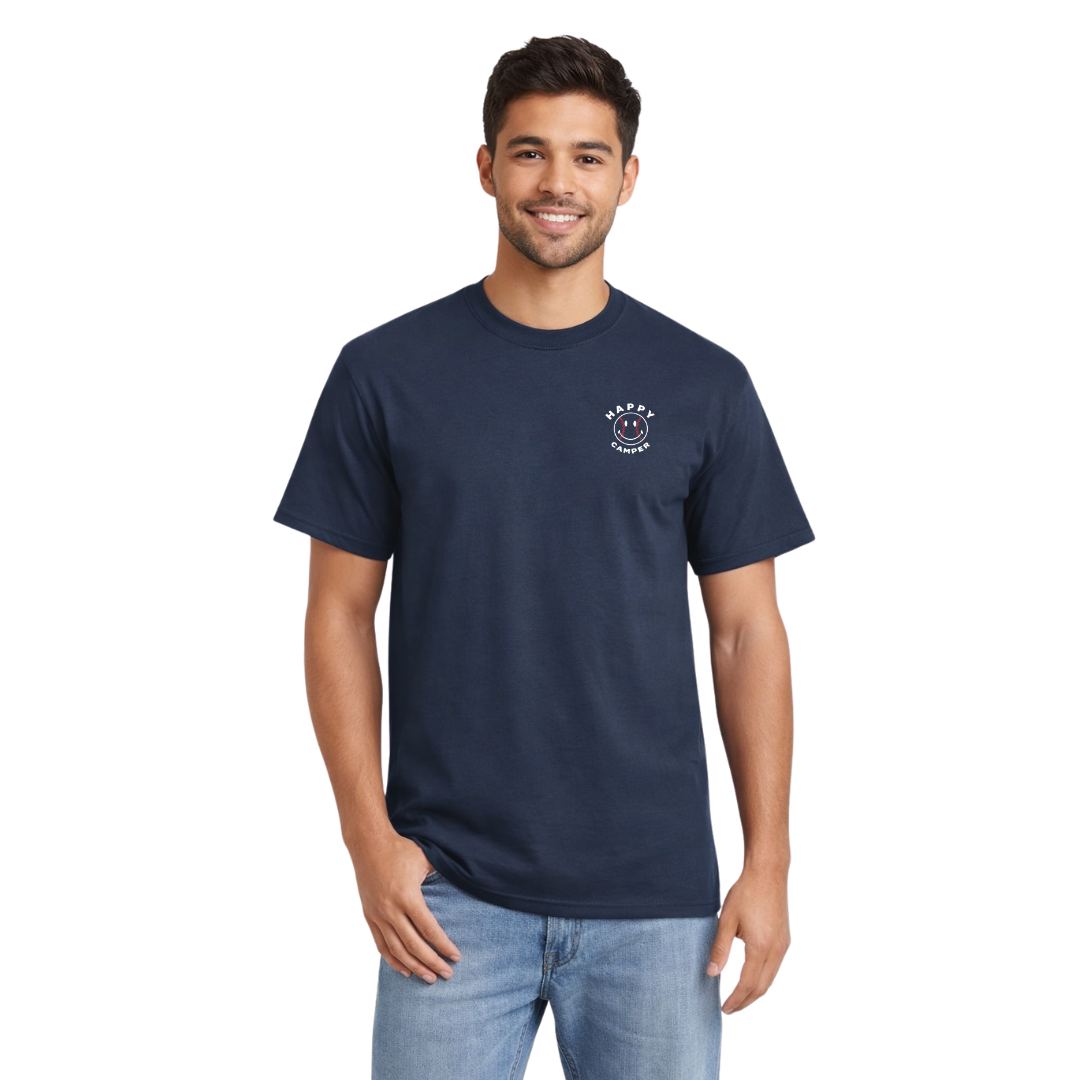 navy baseball tee