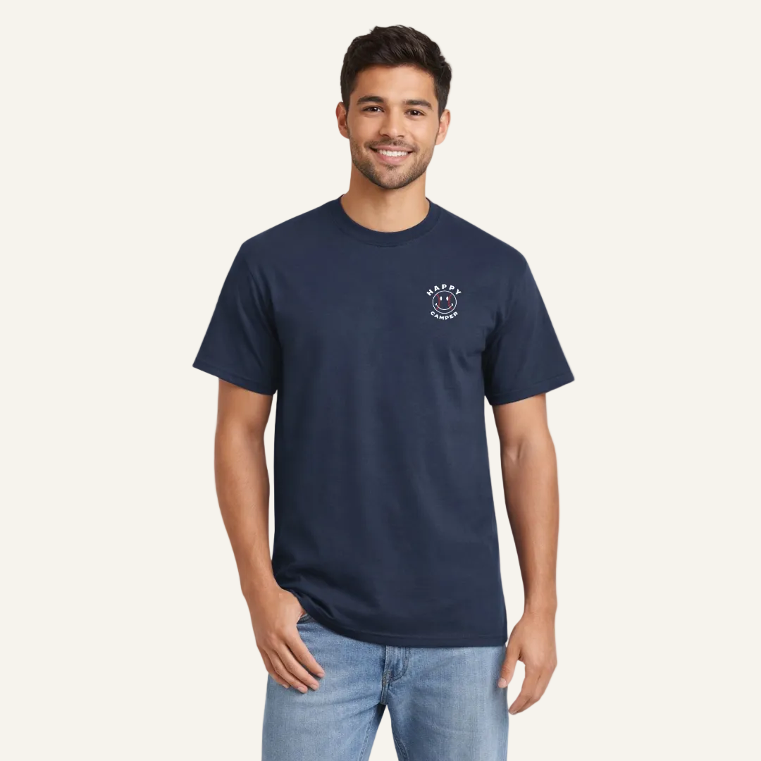 navy baseball tee