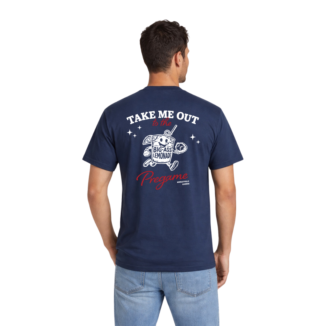 navy baseball tee