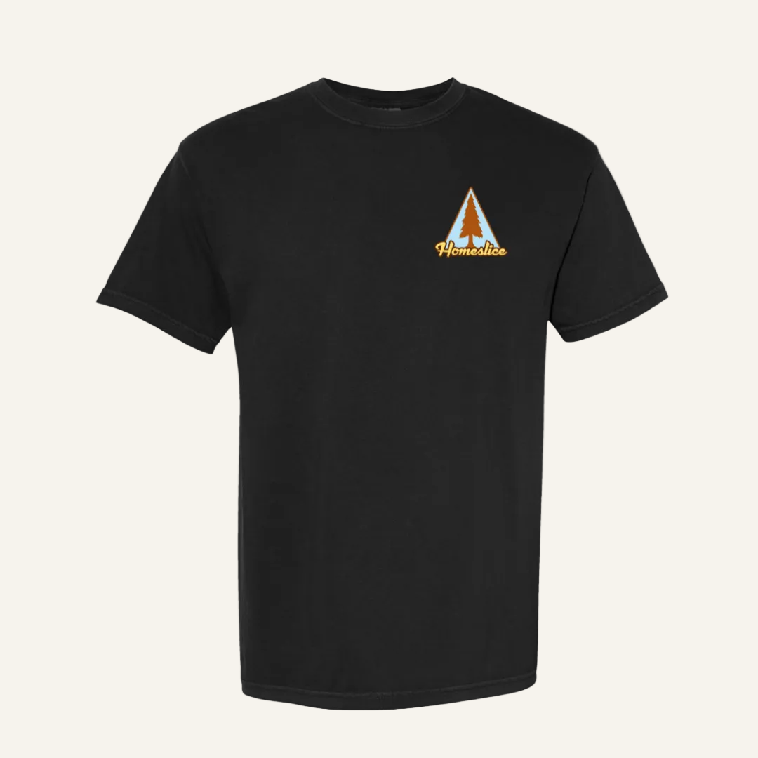 black homeslice mural tee