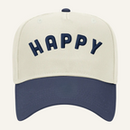 navy two tone happy hat