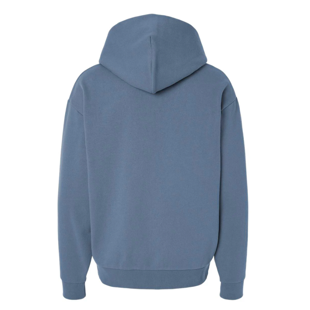 happy embroidered hoodie