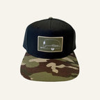 camo flat brim hat