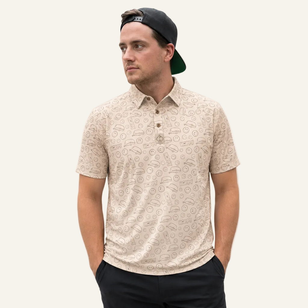 tan camper golf tee