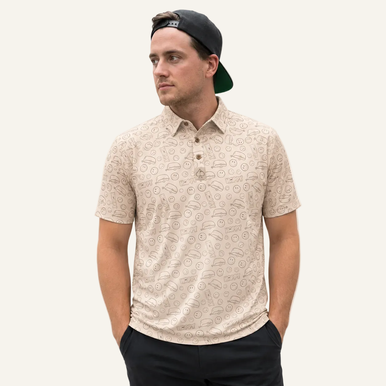 tan camper golf tee