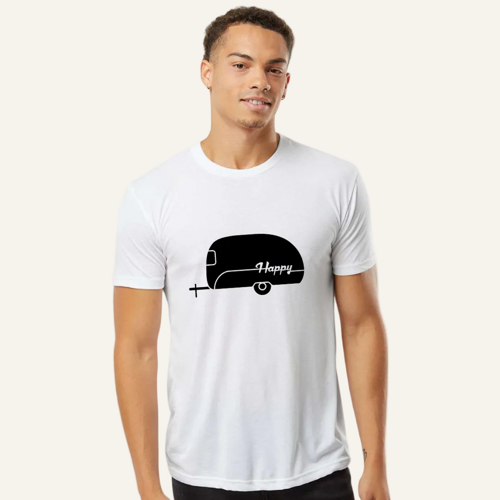 white camper logo tee
