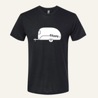 black camper logo tee