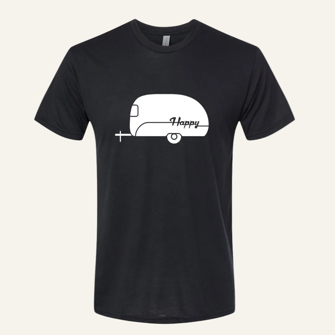 black camper logo tee