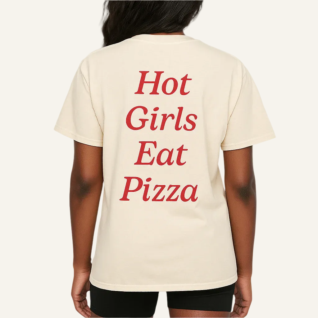 hot girls eat pizza tee