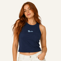 navy homeslice logo tank