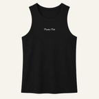 paradise park black logo tank