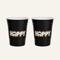 2-pack black happy camper cup