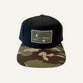 camo flat brim hat