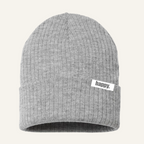 grey happy beanie