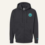 happy looks good on you zip up hoodie