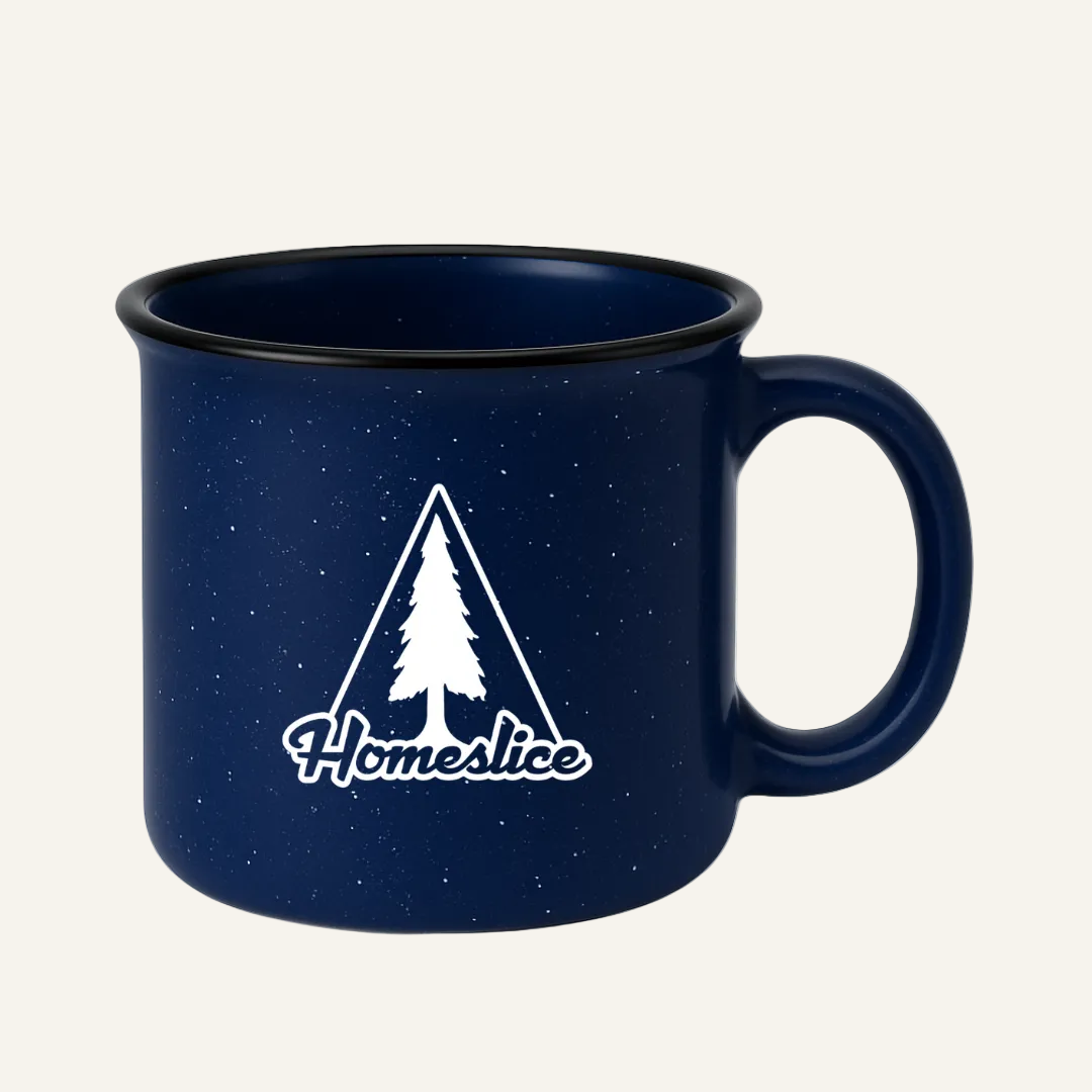 homeslice speckled mug