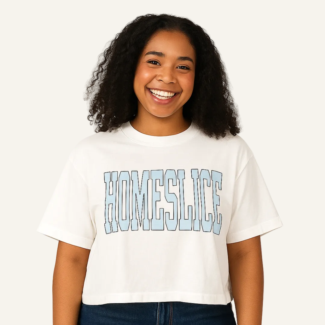 homeslice cropped tee