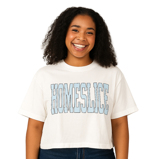 homeslice cropped tee