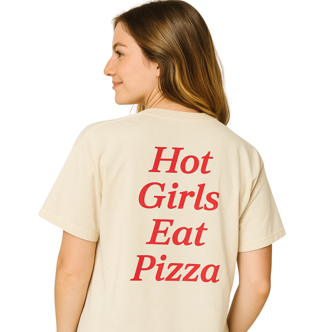 hot girls eat pizza tee