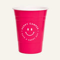 pink happy camper cup