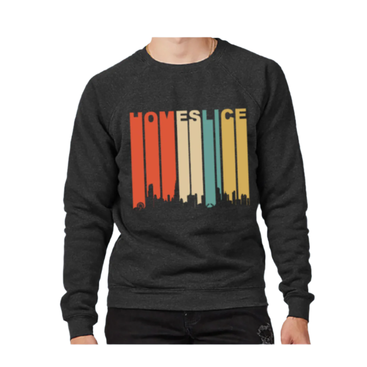 skyline drip crewneck sweatshirt