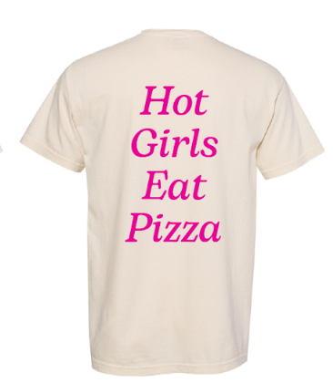 hot girls eat pizza t-shirt