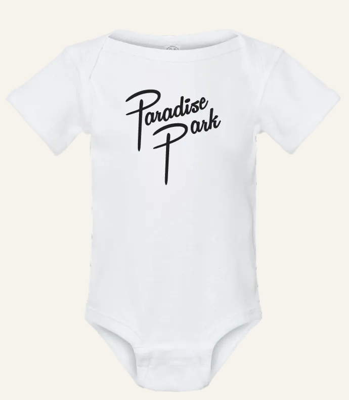 paradise baby onesie