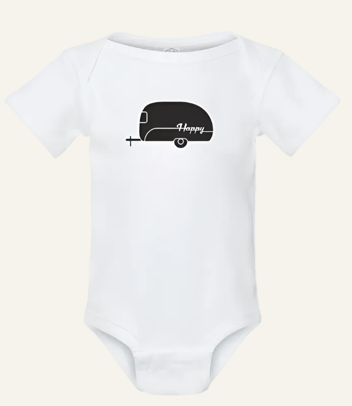 camper baby onesie