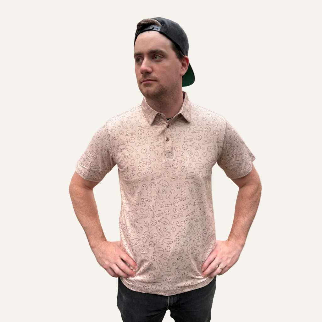 tan camper golf tee
