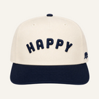 navy two tone happy hat