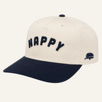 navy two tone happy hat