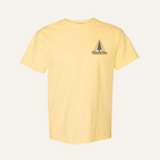 yellow homeslice mural tee
