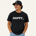 black happy tee