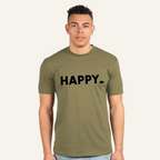 military green happy tee