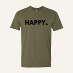 military green happy tee