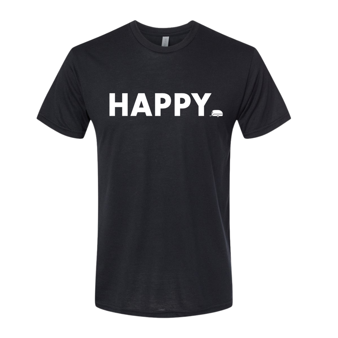 black happy tee