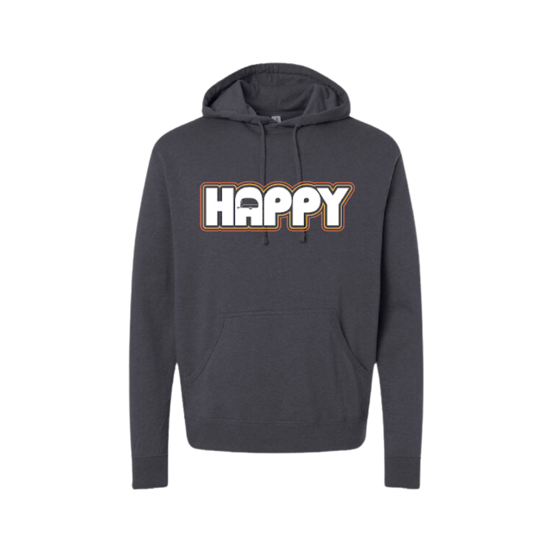 retro happy hoodie